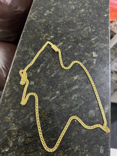 Corrente banhada a ouro 18k