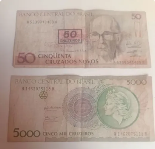 cédulas raras ...item de colecionador.