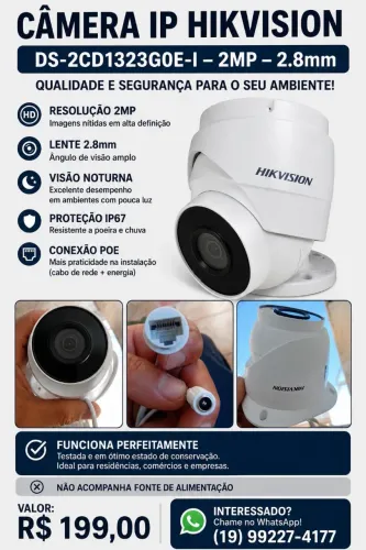 Câmera em perfeito estado