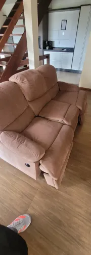 Sofá marca recliners elétrico 3 lugares super confortável