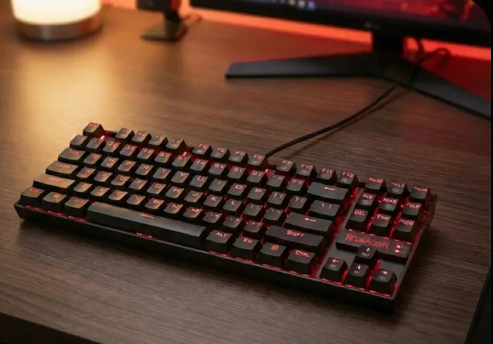 Teclado Mecânico Redragon Kumara K552 (LED Vermelho) - ABNT2