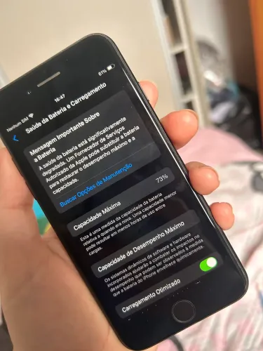 iPhone SE - 73% de bateria - original - não entrego