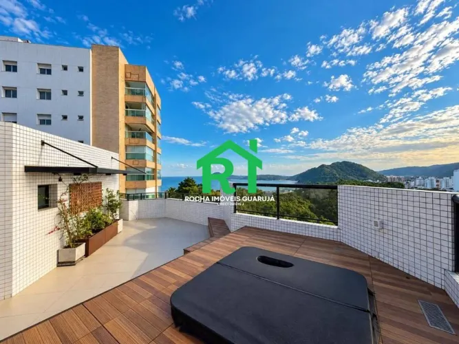 Cobertura frente mar com 3 quartos (1 suíte), 2 vagas, lazer à venda em Jardim Astúrias Gu