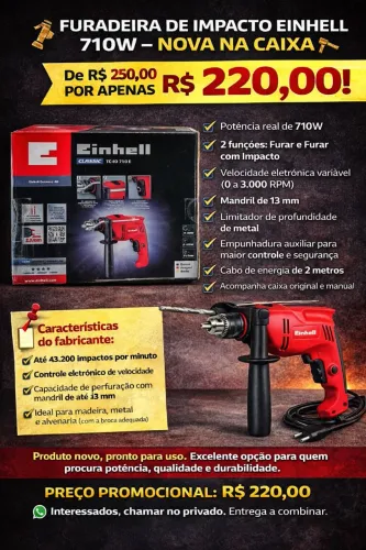 Furadeira de impacto ( testada e aprovada).