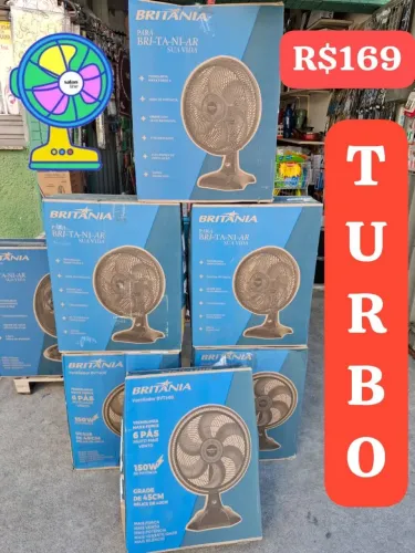 Ventilador Britânia 45cm por apenas 169,00 reais