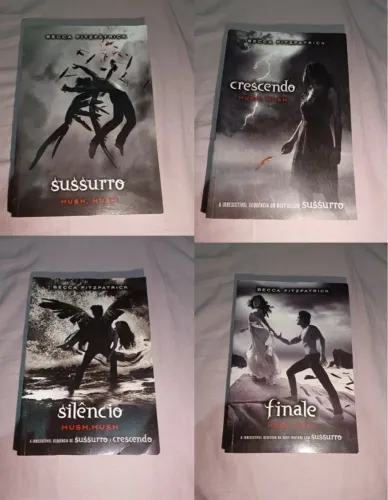Livro - Tetralogia Hush Hush Completa (Sussurro, Crescendo, Silêncio e Finale)