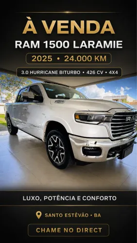 Ram 1500 Laramie 3.0 CD Bi-TB 4X4 Aut. 2025