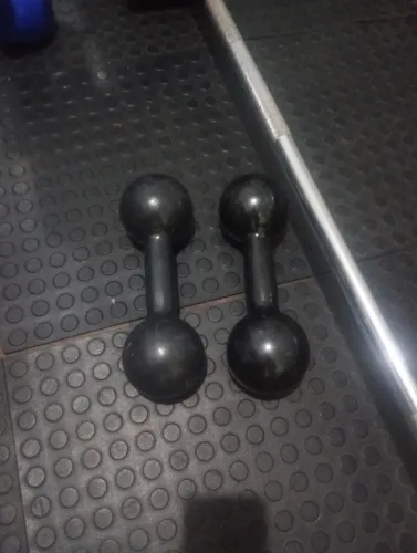 Vendo halteres bola par de 9 kg
