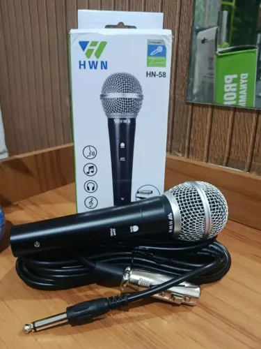 Microfone Com Fio Dinâmico | Profissional | Cabo XLR + P10  