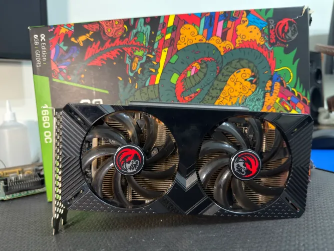 GTX 1660 oc 6gb com caixa