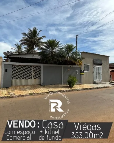 Vendo Casa com 3 quartos, espaço Comercial e kitnet em Luziânia/GO COD.220