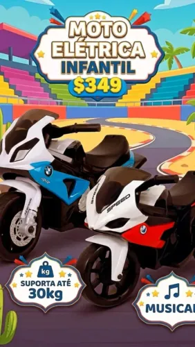 Moto elétrica infantil