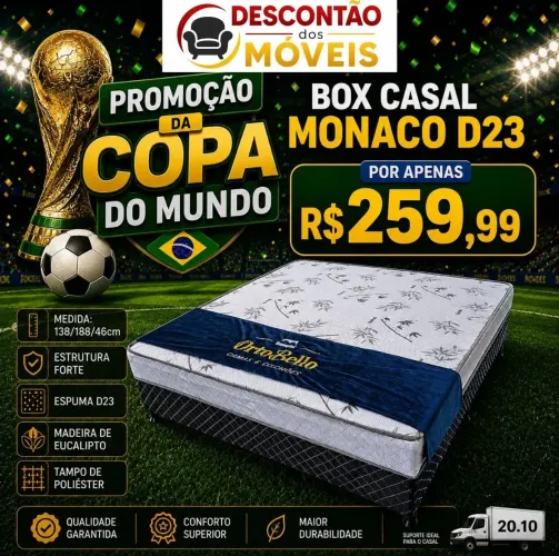 Cama Box Casal Mônaco