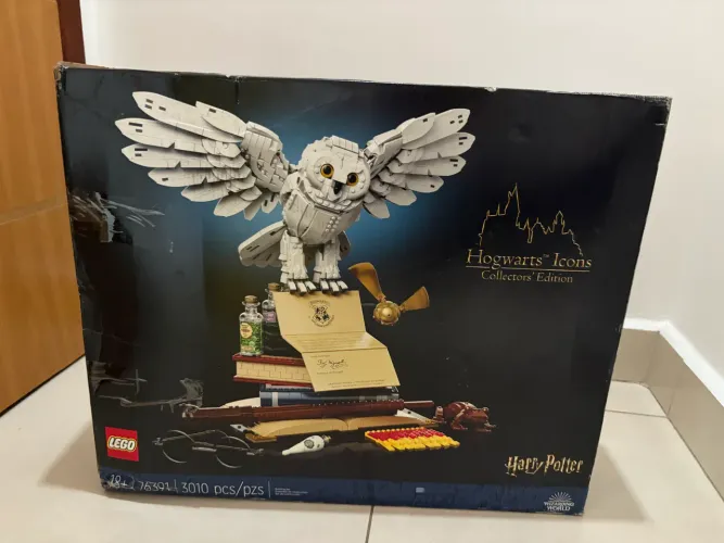 Lego hedwig ícones de hogwarts edwiges 76391