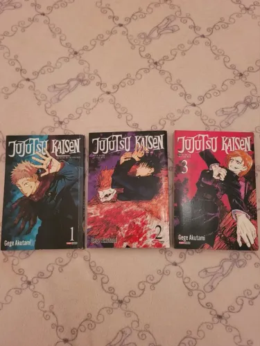 Mangá Jujutsu Kaisen - Vol 1, 2 e 3