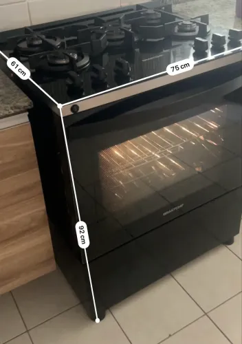 Fogão Brastemp 5 Bocas com Mesa de Vidro - Ótimo Estado