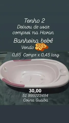 Banheira de bebê  rosa