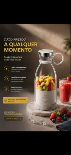 Liquidificador Portátil Fresh Juice Recarregável ?