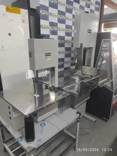 Bh Serra fita  inox para carne de bancada e pedestal 