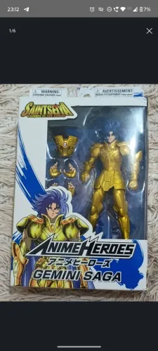 Cavaleiros Do Zodíaco Gemini Saga (Gêmeos) LACRADO Original BANDAI