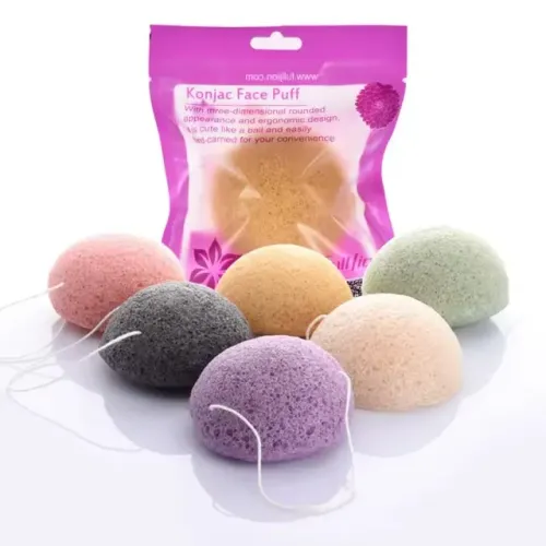 Esponja Konjac Hidratante para Limpeza e Esfoliação de Peles Sensíveis