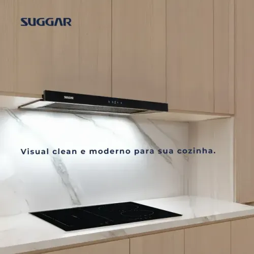 Depurador de Ar SLIM DE EMBUTIR - TOUCH E GESTOS (80CM)