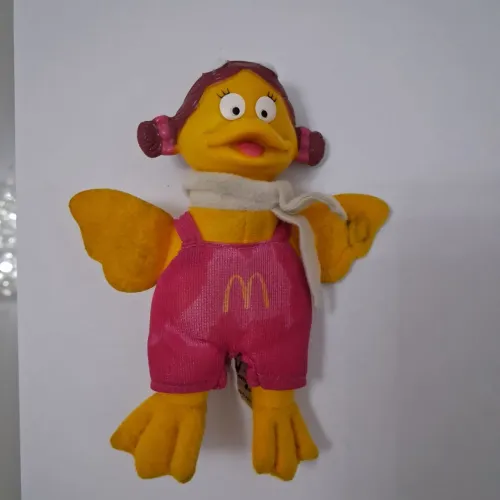 Boneco em Tecido da Personagem Birdie da Turma do Ronald McDonald's - 2001