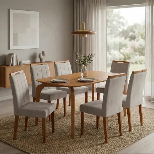 Conjunto de Jantar Solar 6 Lugares