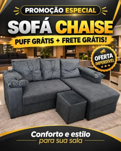 Precisando de um sofá? Temos um perfeito para você.