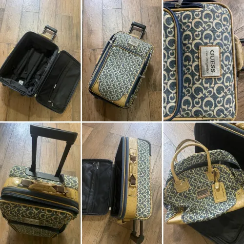 Kit de bolsa e mala de viagem guess