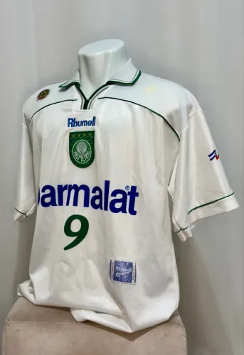 CAMISA PALMEIRAS 99/00 - RHUMELL - BRANCA - GG