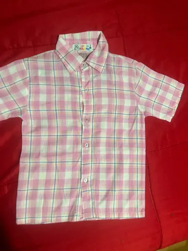 Camisa infantil xadrez