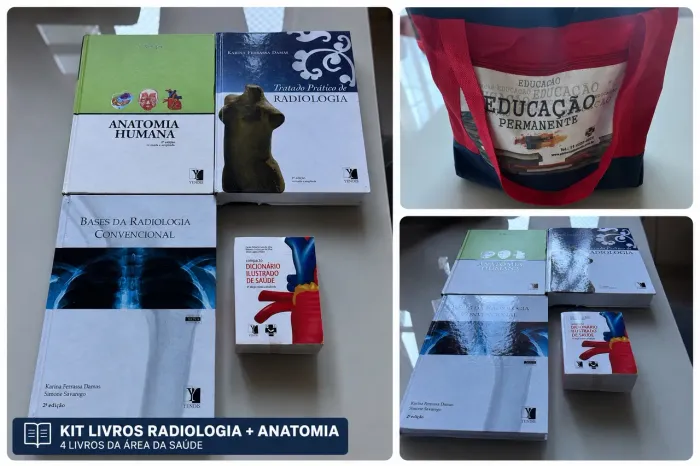 KIT LIVROS RADIOLOGIA + ANATOMIA
