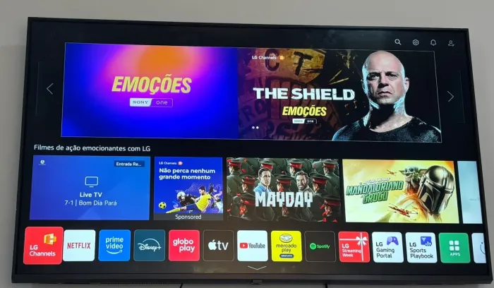 tv lg 50 4k smart top perfeita 1480 avista no cartão tem o acréscimo