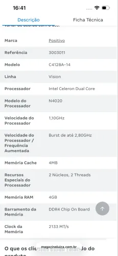NOTEBOOK POSITIVO 