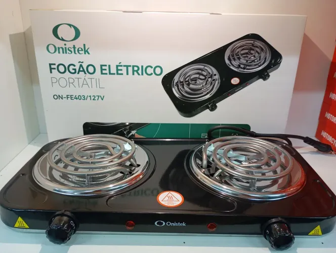 FOGÃO ELÉTRICO PORTÁTIL ONISTEK 2 BOCAS 127V - PRATICIDADE E POTÊNCIA PARA SUA COZINHA!