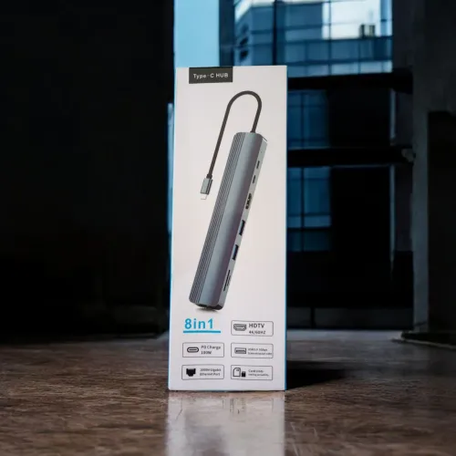 Hub adaptador 8 em 1