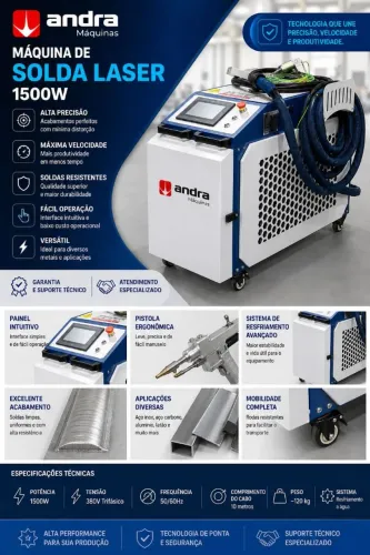 Solda a laser 1500w/ 2000W  Mais rapida 