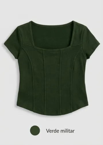 Blusa verde militar 