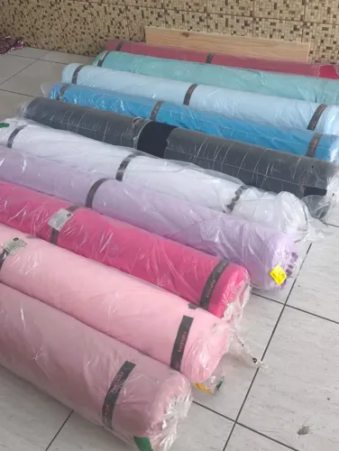 ROLOS DE TECIDO HELANCA 100% POLIÉSTER - VÁRIAS CORES