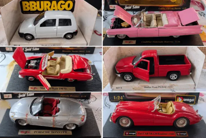 Coleção 6 Carros - ITEM COLECIONADOR Maisto e Bburago