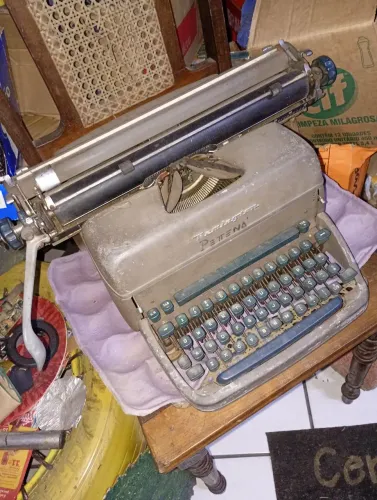 Máquina Escrever Antiga Linda Remington Rand Petena Raridade NoEst50%Desc Pronta Sem Desc.