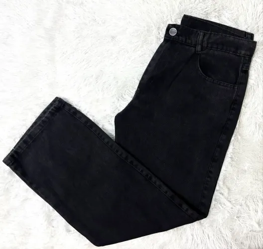 Calça Jeans Balão Baggy escura