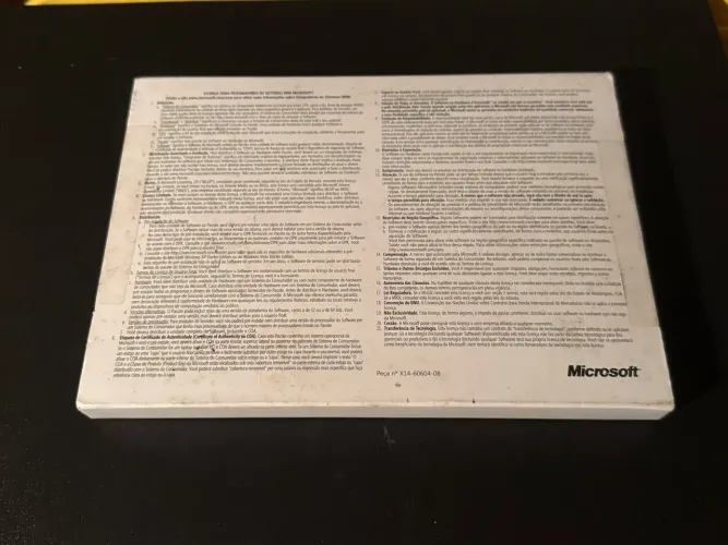 Microsoft Windows 7 SP1 64 Bits OEM Original - Português BR - Lacrado - FQC-04640