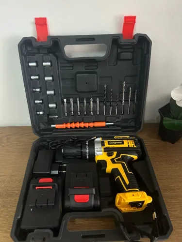 Parafusadeira Elétrica 48V com 2 Baterias e Kit Completo