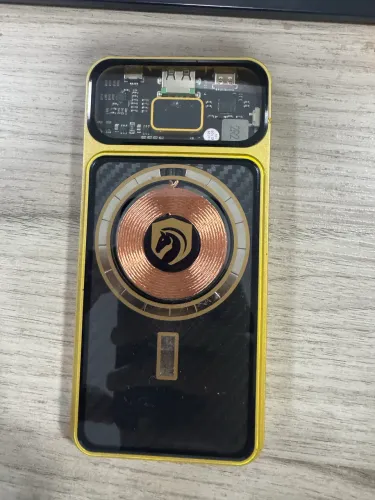 Power Bank carregamento portátil com fio e indução
