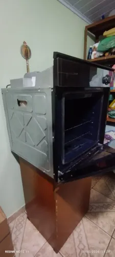 Forno de Embutir a Gás Brastemp BOA84AR 78L com Grill e Timer Touch Inox Espelhado 220V