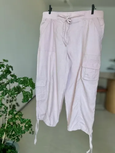 Calça Feminina GG de Linho Rose Aeropostale