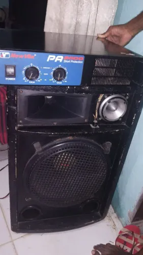 Potência e caixa d som funcionando tudo bom