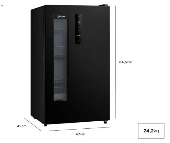Cervejeira Preta Frost Free 82 Litros Midea